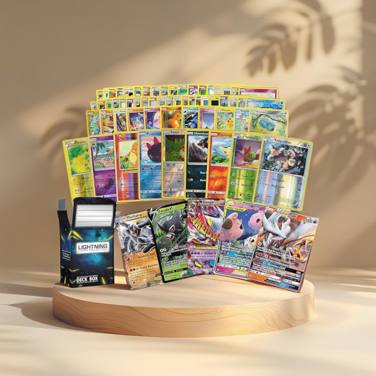 Pokémon 100 Pokemon Card Lot with Legendary Ultra Rare Cards- Bundle with a LCC Deck Box Included